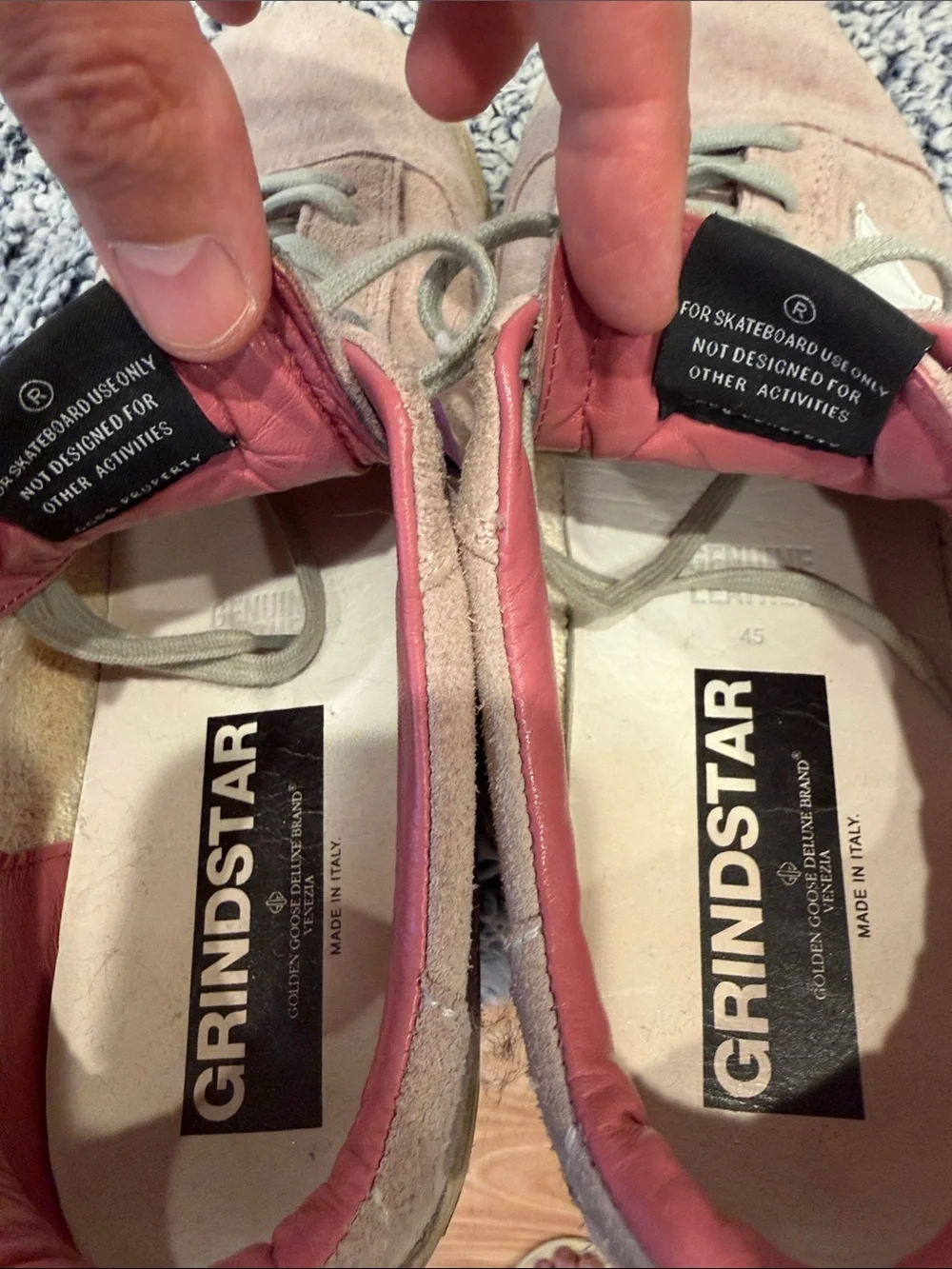 Golden Goose Grindstar sneakers, special edition, pink suede, good condition